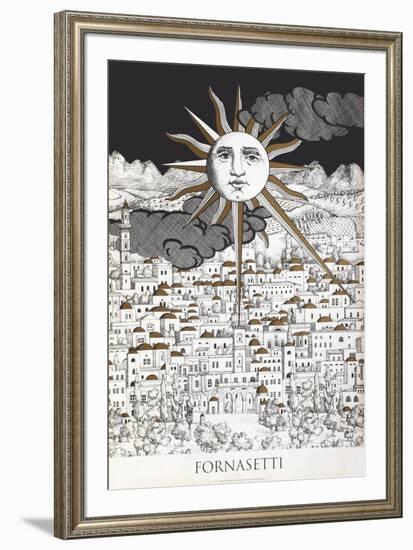 Sole A Geruslemme-Piero Fornasetti-Framed Premium Edition