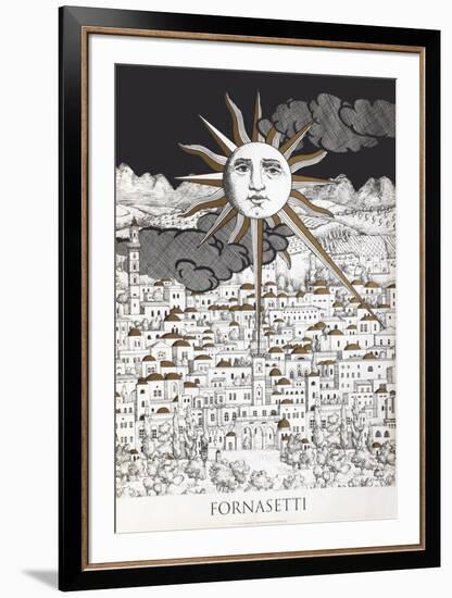 Sole A Geruslemme-Piero Fornasetti-Framed Premium Edition