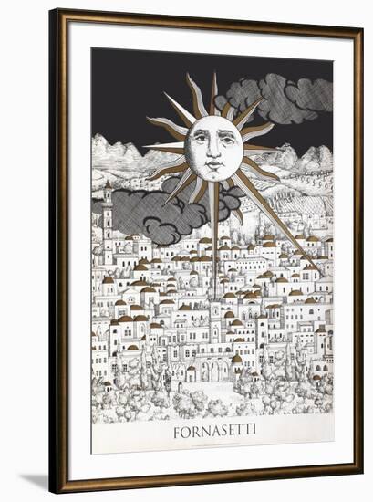 Sole A Geruslemme-Piero Fornasetti-Framed Premium Edition