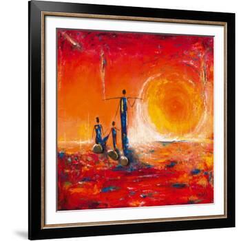 Soleil-Marso-Framed Art Print