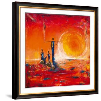 Soleil-Marso-Framed Art Print