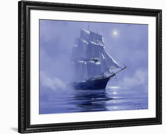 Solent'- Out of the Nightmist, 2009-James Brereton-Framed Giclee Print