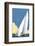 Solent Sailing Blank - Dave Thompson Contemporary Travel Print-Dave Thompson-Framed Giclee Print