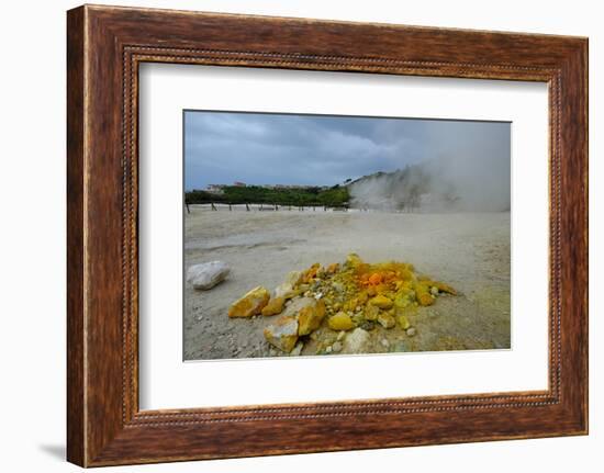 Solfatara, Volcanic Crater with Active Fumaroles, Pozzuoli, Naples, Campania, Italy, Europe-Carlo Morucchio-Framed Photographic Print