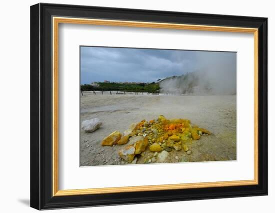 Solfatara, Volcanic Crater with Active Fumaroles, Pozzuoli, Naples, Campania, Italy, Europe-Carlo Morucchio-Framed Photographic Print