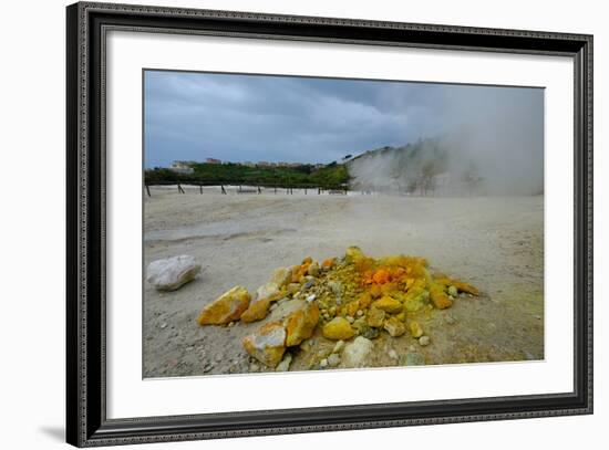 Solfatara, Volcanic Crater with Active Fumaroles, Pozzuoli, Naples, Campania, Italy, Europe-Carlo Morucchio-Framed Photographic Print