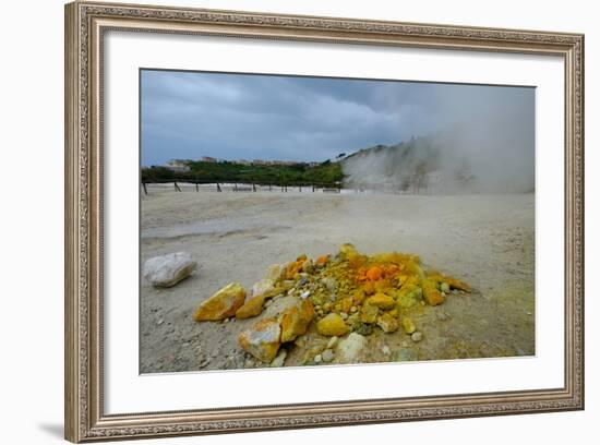 Solfatara, Volcanic Crater with Active Fumaroles, Pozzuoli, Naples, Campania, Italy, Europe-Carlo Morucchio-Framed Photographic Print