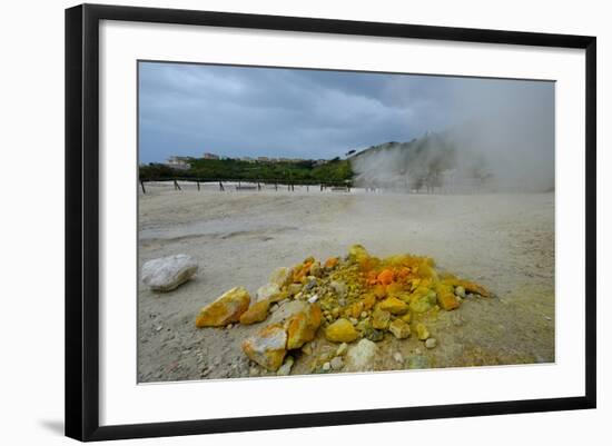 Solfatara, Volcanic Crater with Active Fumaroles, Pozzuoli, Naples, Campania, Italy, Europe-Carlo Morucchio-Framed Photographic Print