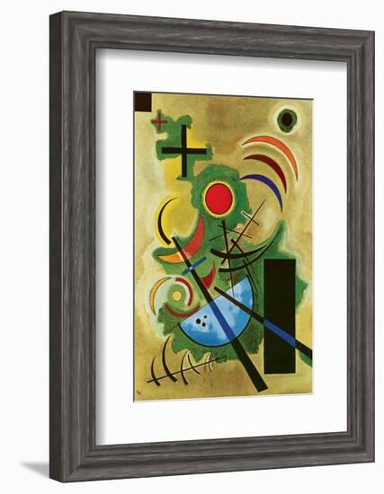 Solid Green-Wassily Kandinsky-Framed Premium Giclee Print