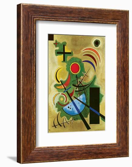 Solid Green-Wassily Kandinsky-Framed Premium Giclee Print