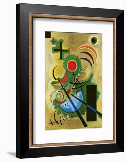 Solid Green-Wassily Kandinsky-Framed Premium Giclee Print