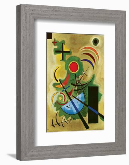 Solid Green-Wassily Kandinsky-Framed Premium Giclee Print