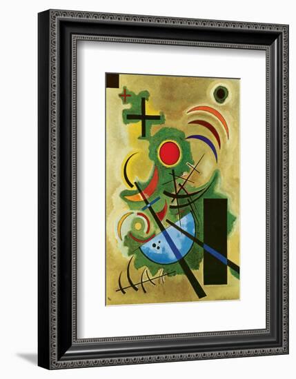 Solid Green-Wassily Kandinsky-Framed Premium Giclee Print