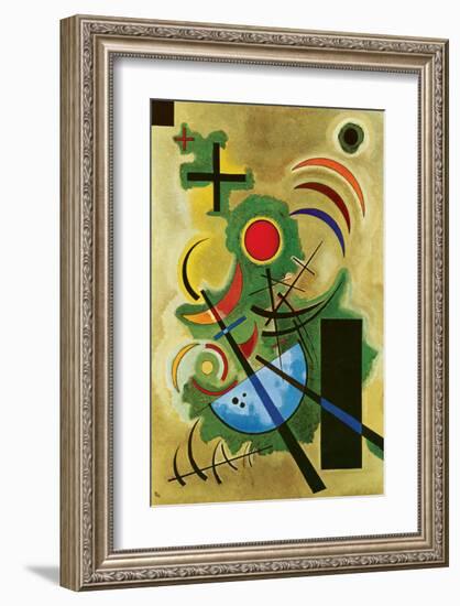 Solid Green-Wassily Kandinsky-Framed Premium Giclee Print