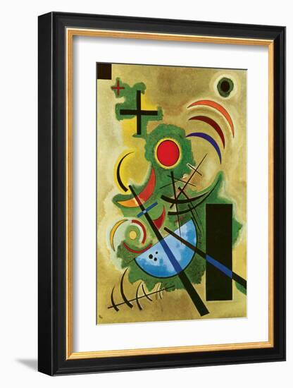 Solid Green-Wassily Kandinsky-Framed Premium Giclee Print