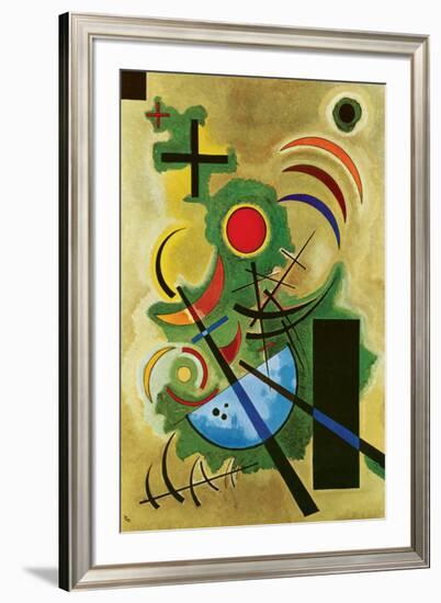 Solid Green-Wassily Kandinsky-Framed Premium Giclee Print