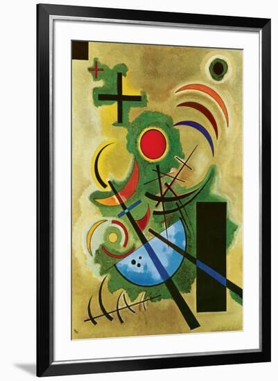 Solid Green-Wassily Kandinsky-Framed Premium Giclee Print