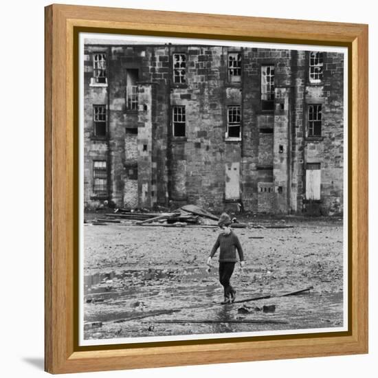 Solitary Boy, Glasgow-Henry Grant-Framed Premier Image Canvas