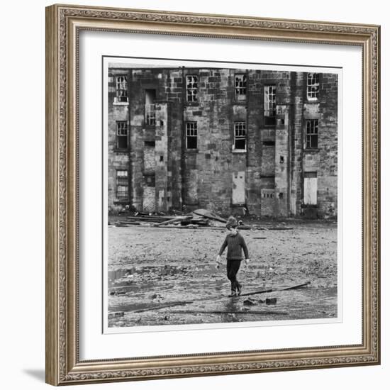 Solitary Boy, Glasgow-Henry Grant-Framed Photographic Print