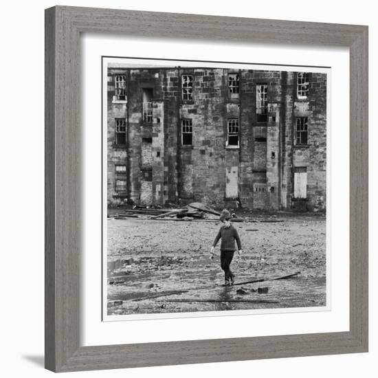 Solitary Boy, Glasgow-Henry Grant-Framed Photographic Print