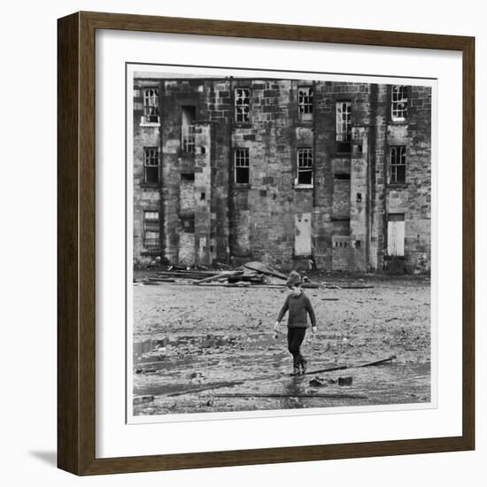 Solitary Boy, Glasgow-Henry Grant-Framed Photographic Print