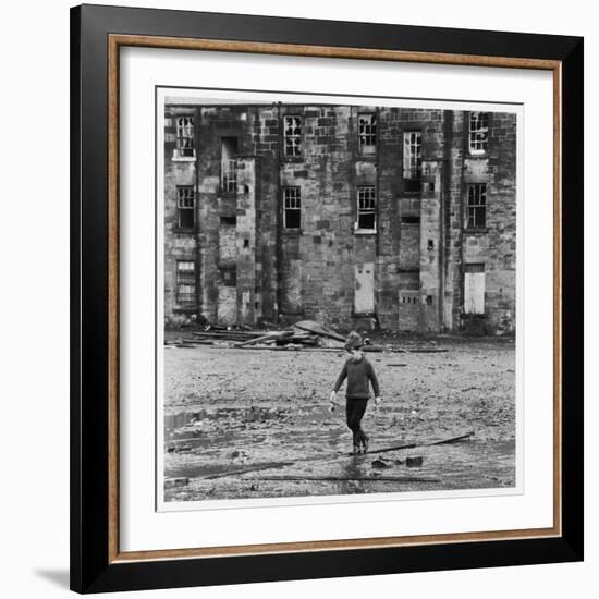 Solitary Boy, Glasgow-Henry Grant-Framed Photographic Print