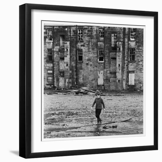 Solitary Boy, Glasgow-Henry Grant-Framed Premium Photographic Print