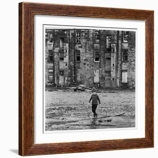 Solitary Boy, Glasgow-Henry Grant-Framed Photographic Print