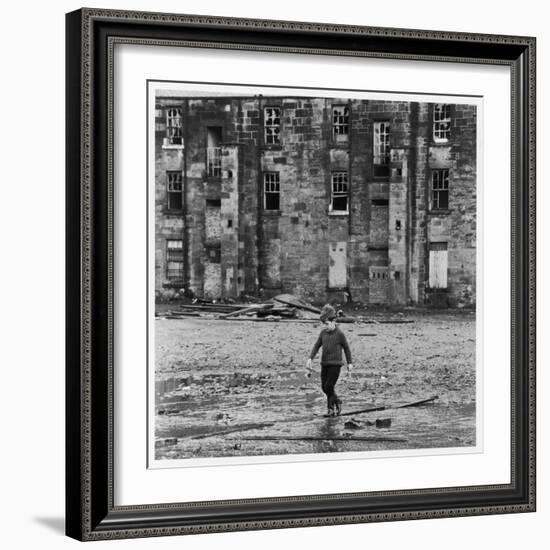 Solitary Boy, Glasgow-Henry Grant-Framed Photographic Print