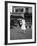 Solitary Bride Crossing a Parisian Street-Alfred Eisenstaedt-Framed Photographic Print