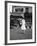 Solitary Bride Crossing a Parisian Street-Alfred Eisenstaedt-Framed Photographic Print