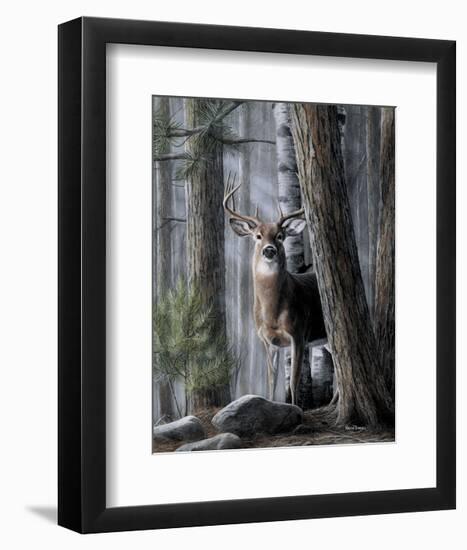 Solitary Buck-Kevin Daniel-Framed Art Print