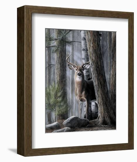 Solitary Buck-Kevin Daniel-Framed Art Print