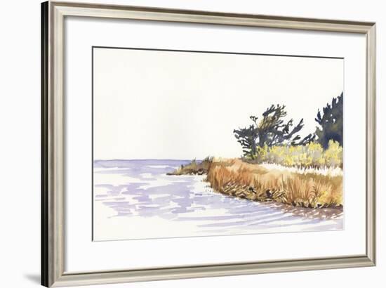 Solitary Coastline III-Dianne Miller-Framed Art Print