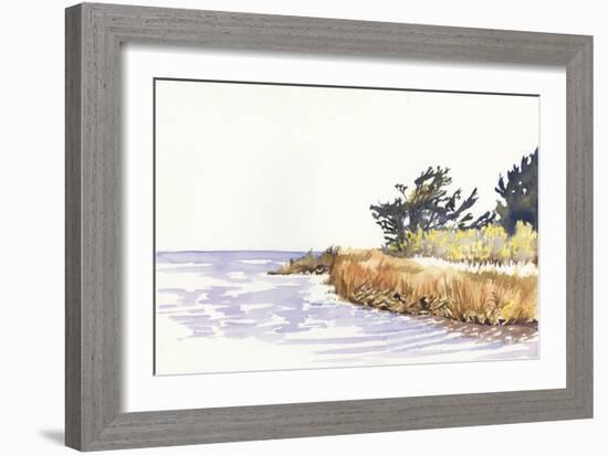 Solitary Coastline III-Dianne Miller-Framed Art Print