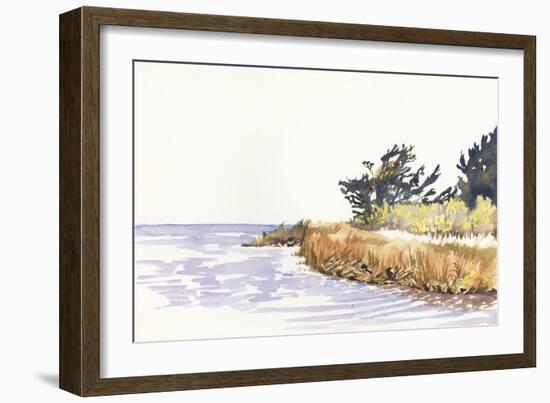 Solitary Coastline III-Dianne Miller-Framed Art Print