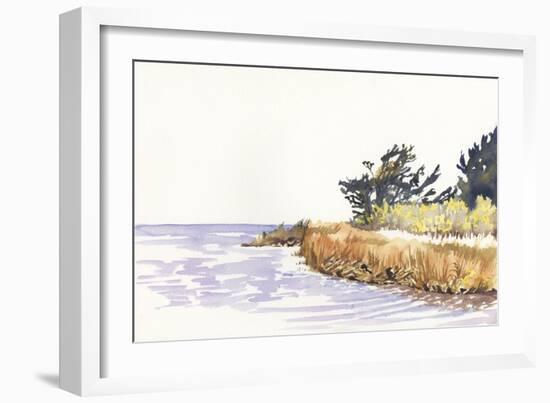 Solitary Coastline III-Dianne Miller-Framed Art Print