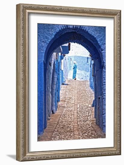 Solitary Figure at the End of a Long Passage-Steven Boone-Framed Photographic Print