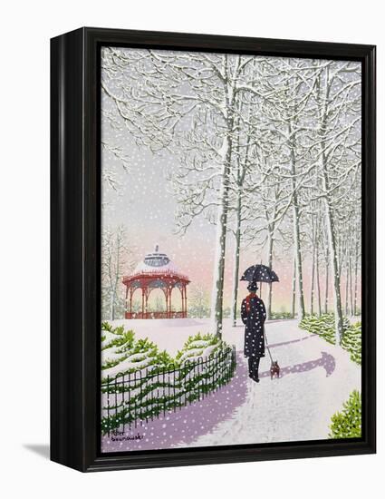 Solitary Stroll-Peter Szumowski-Framed Premier Image Canvas