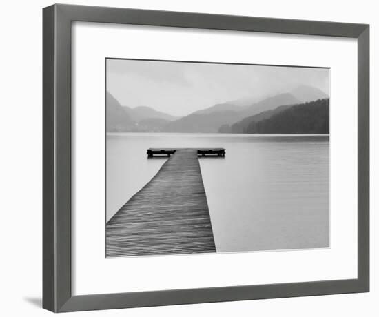 Solitude at the Pier-null-Framed Art Print