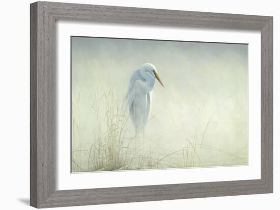 Solitude Egret-Michael Budden-Framed Giclee Print