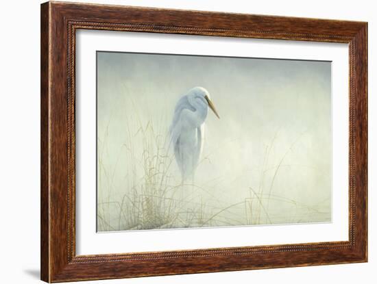 Solitude Egret-Michael Budden-Framed Giclee Print