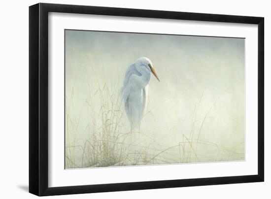 Solitude Egret-Michael Budden-Framed Giclee Print