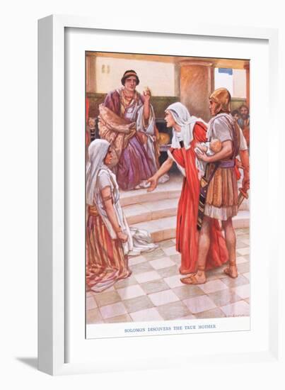 Soloman Discovers the True Mother-Arthur A. Dixon-Framed Giclee Print