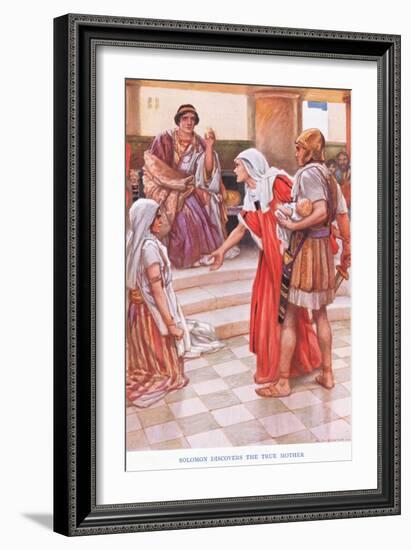 Soloman Discovers the True Mother-Arthur A. Dixon-Framed Giclee Print