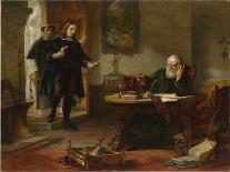 John Milton Visiting Galileo-Solomon Alexander Hart-Giclee Print