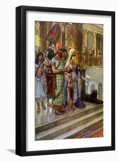 Solomon and the Queen of Sheba by Tissot - Bible-James Jacques Joseph Tissot-Framed Giclee Print