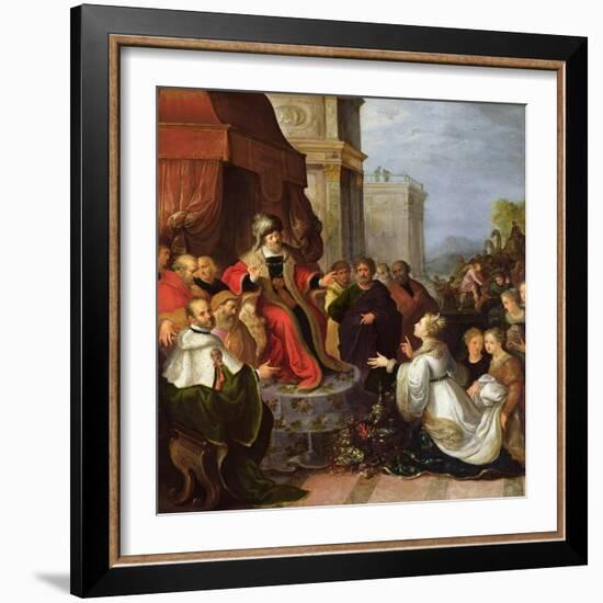 Solomon and the Queen of Sheba-Frans Francken the Younger-Framed Giclee Print
