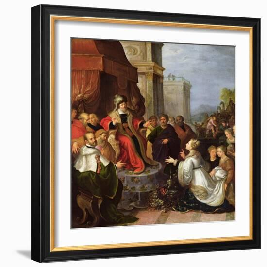 Solomon and the Queen of Sheba-Frans Francken the Younger-Framed Giclee Print