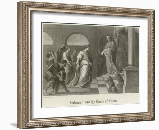 Solomon and the Queen of Sheba-Peter Paul Rubens-Framed Giclee Print